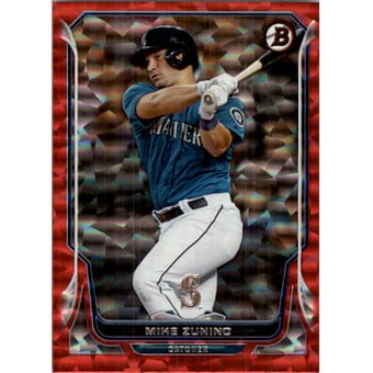 2014 Bowman Red Ice #158 Mike Zunino
