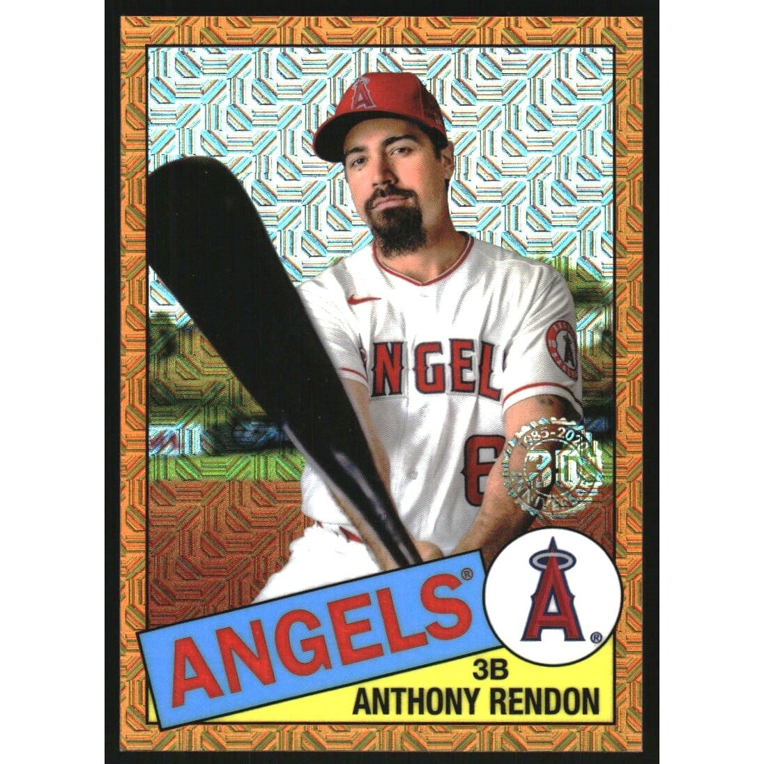 2020 Topps Update '85 Topps Silver Pack Chrome Orange Refractors #CPC46 Anthony Rendon. rookie card picture