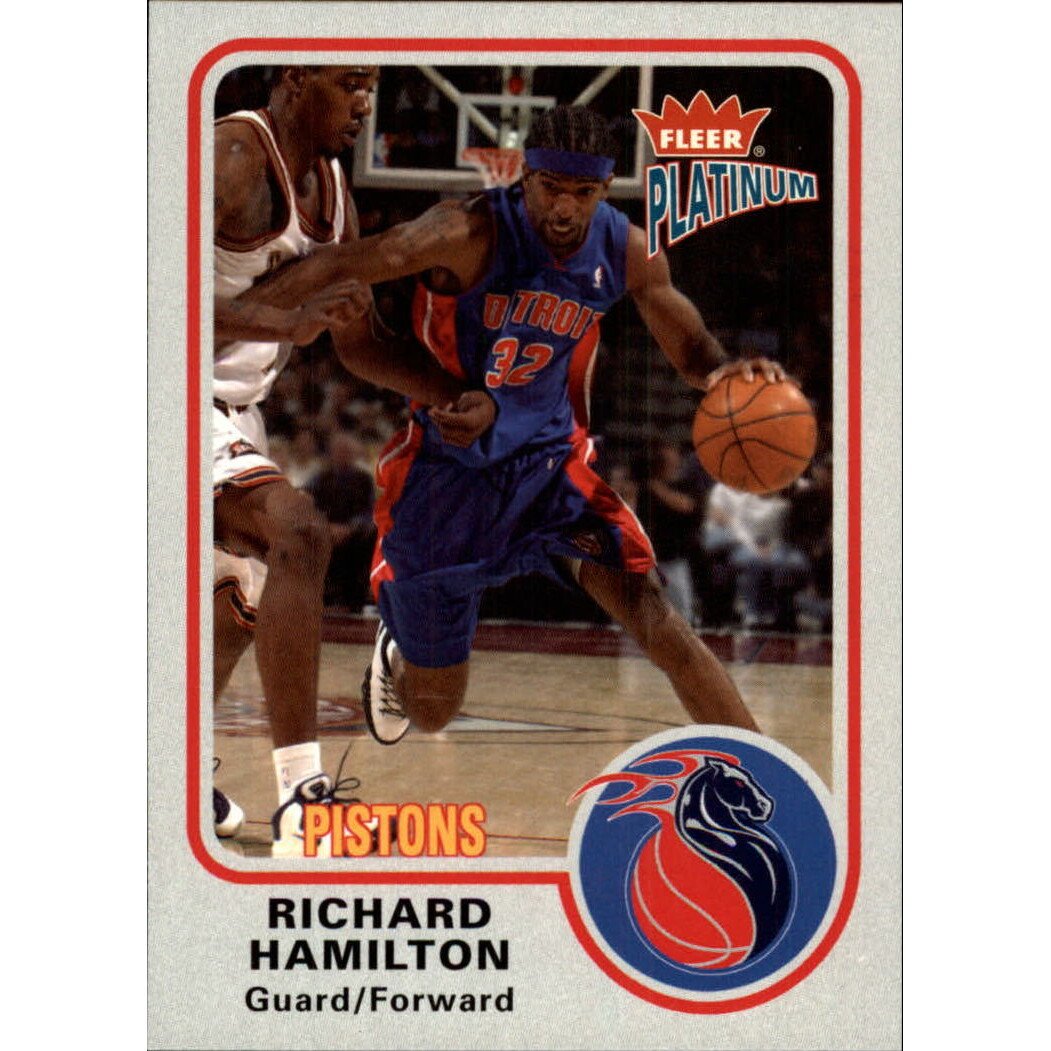 2002-03 Fleer Platinum Finish #74 Richard Hamilton. rookie card picture
