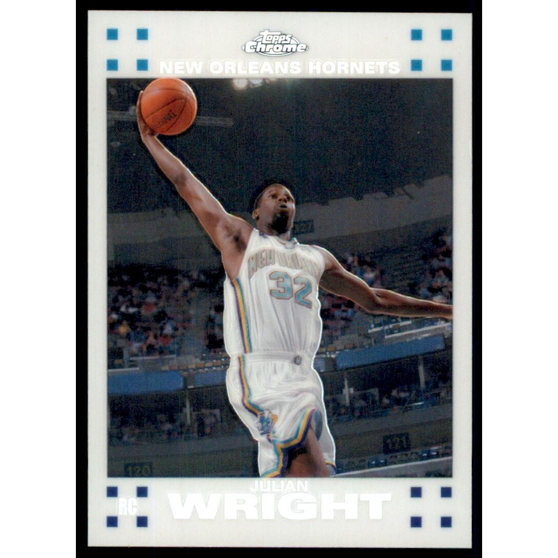 2007-08 Topps Chrome Refractors White #113 Julian Wright. rookie card picture