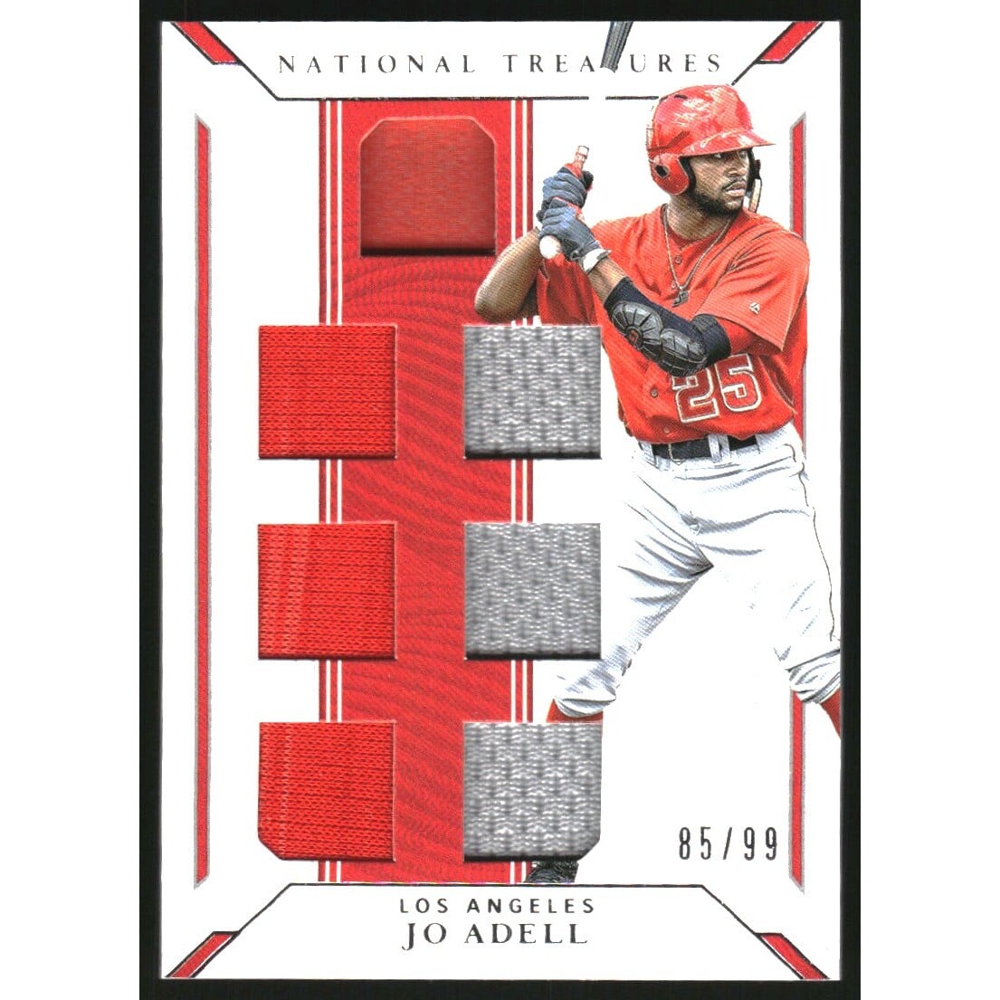 2019 Panini National Treasures Game Gear Sevens #37 Jo Adell/99. rookie card picture