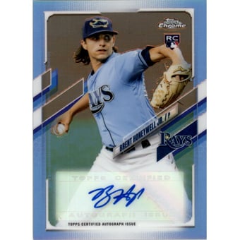 2021 Topps Chrome Update Autographs #CUSABH Brent Honeywell Jr.