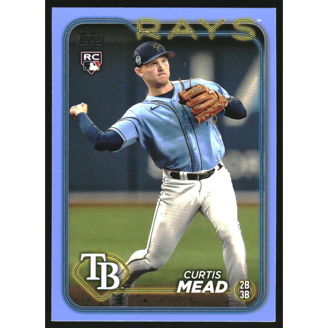 2024 Topps Father's Day Blue #82 Curtis Mead. rookie card picture