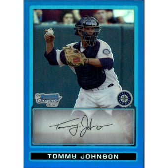 2009 Bowman Chrome Prospects Blue Refractors #BCP80 Tommy Johnson