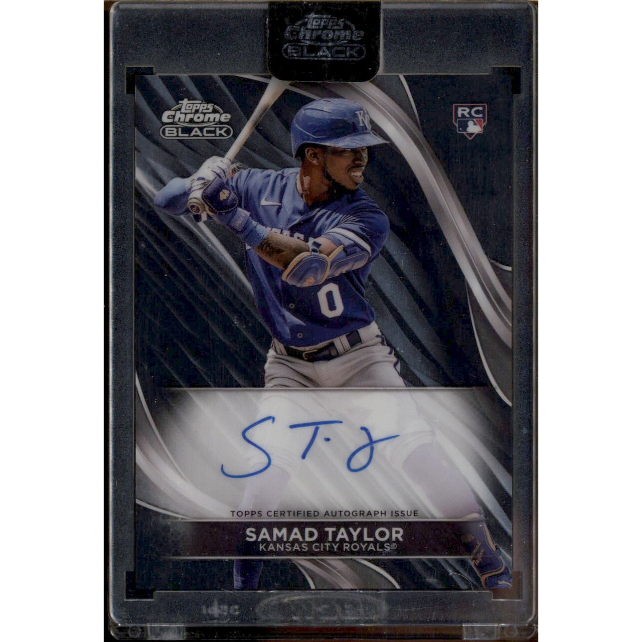 2024 Topps Chrome Black Autographs #CBAST Samad Taylor. rookie card picture