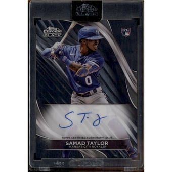 2024 Topps Chrome Black Autographs #CBAST Samad Taylor