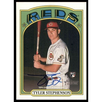 2021 Topps Heritage Real One Autographs #ROATS Tyler Stephenson