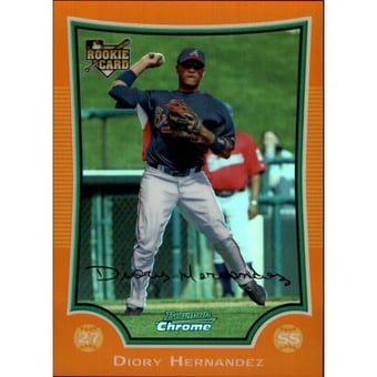 2009 Bowman Chrome Draft Orange Refractors #BDP44 Diory Hernandez