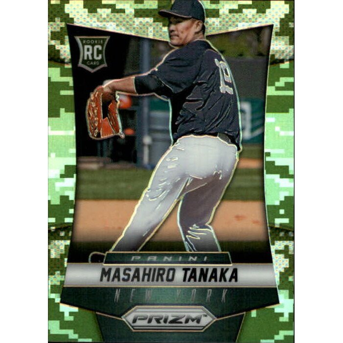 2014 Panini Prizm Prizms Camo #185 Masahiro Tanaka. rookie card picture