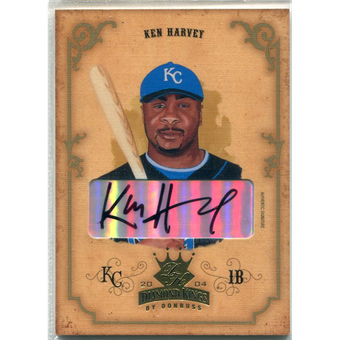 2004 Diamond Kings DK Signatures Gold #132 Ken Harvey/10