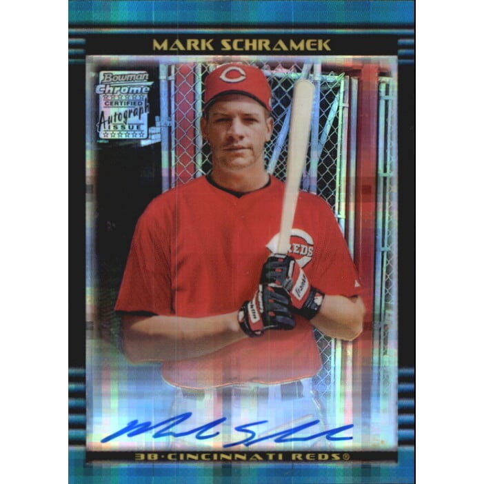 2002 Bowman Chrome Draft X-Fractors #175 Mark Schramek AU