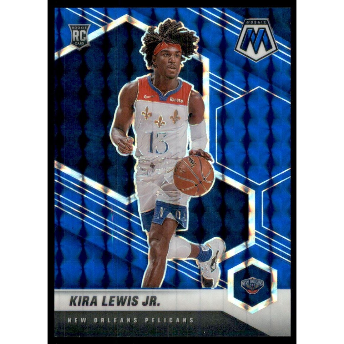 2020-21 Panini Mosaic Mosaic Blue #224 Kira Lewis Jr.. rookie card picture