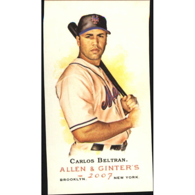 2007 Topps Allen and Ginter Mini No Card Number #175 Carlos Beltran. rookie card picture