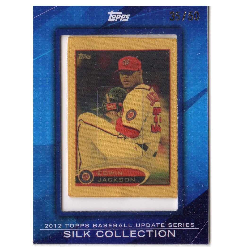 2012 Topps Silk Collection #SC249 Edwin Jackson. rookie card picture