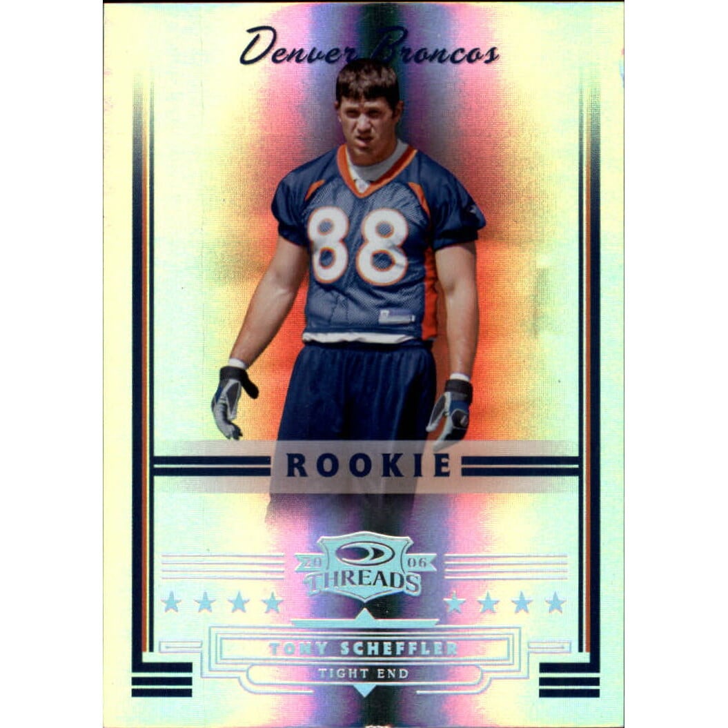 2006 Donruss Threads Silver Holofoil #167 Tony Scheffler. rookie card picture