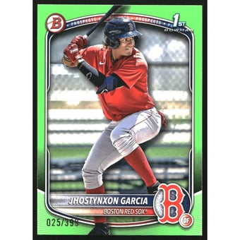 2025 Bowman Prospects Neon Green #BP43 Jhostynxon Garcia