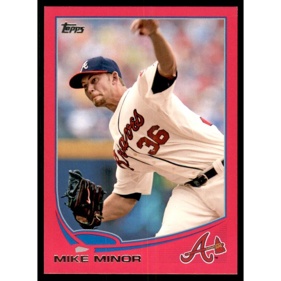 2013 Topps Mini Pink #257 Mike Minor. rookie card picture