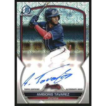 2023 Bowman Chrome Mega Box Autographs #BMAAT Ambioris Tavarez