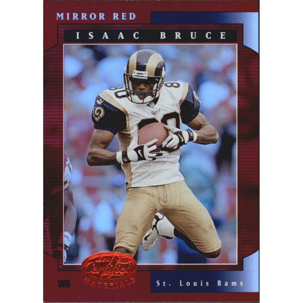 2001 Leaf Certified Materials Mirror Red #37 Isaac Bruce