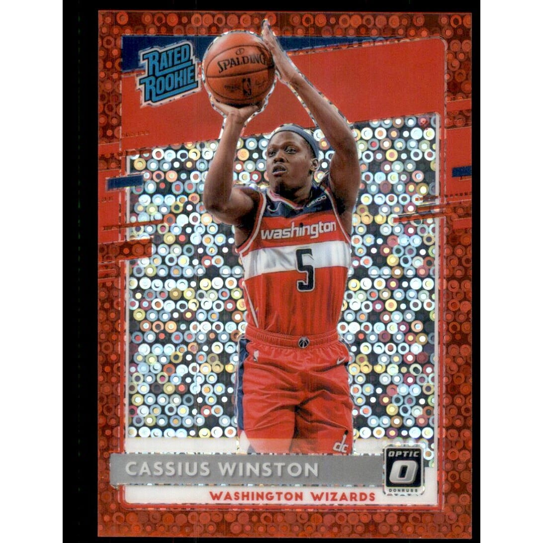 2020-21 Donruss Optic Fast Break Red #198 Cassius Winston RR. rookie card picture