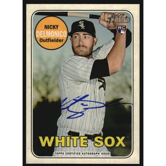 2018 Topps Heritage Real One Autographs #ROAND Nicky Delmonico