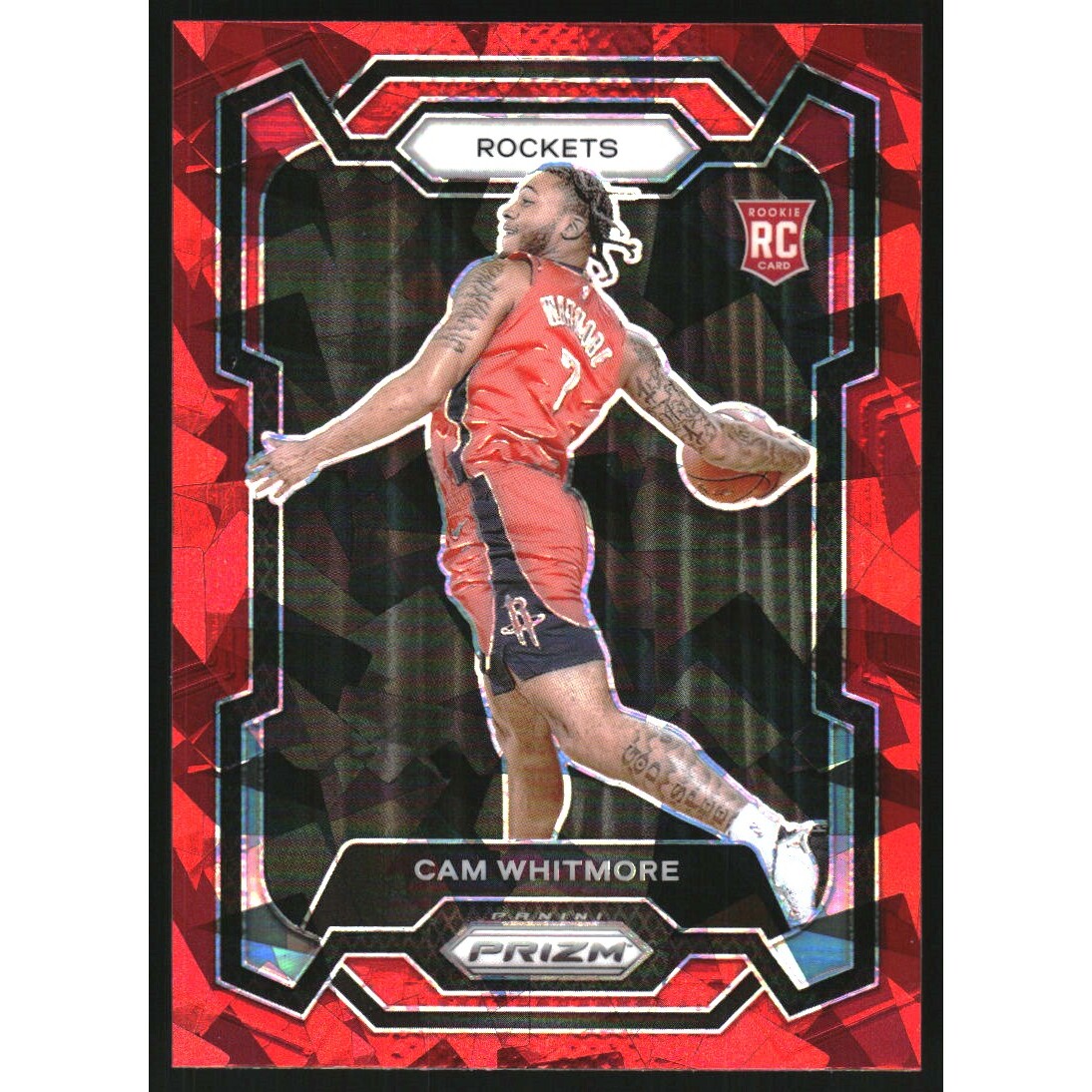 2023-24 Panini Prizm Prizms Red Ice #129 Cam Whitmore 2023-24 Panini Prizm Prizms Red Ice #129 Cam Whitmore