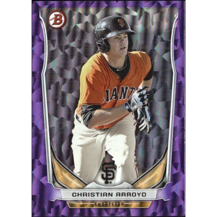 2014 Bowman Draft Top Prospects Purple Ice #TP81 Christian Arroyo. rookie card picture