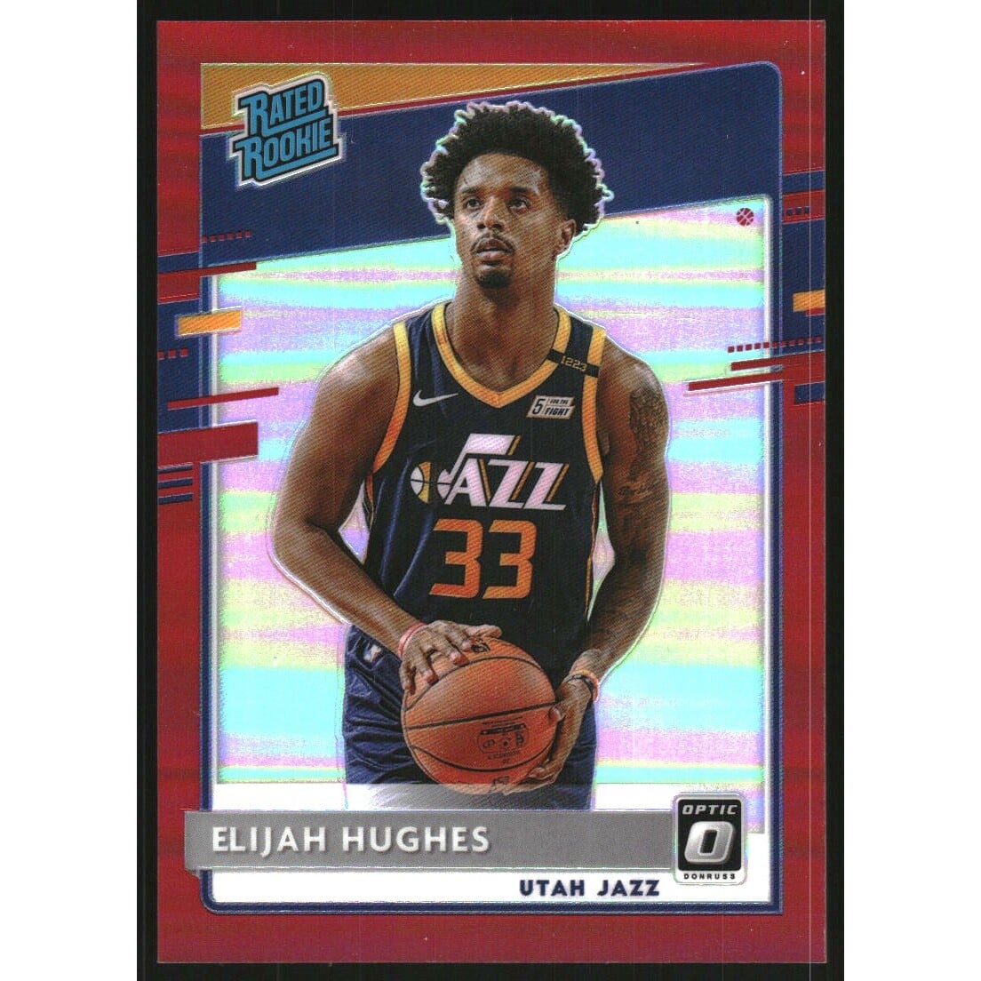 2020-21 Donruss Optic Red #192 Elijah Hughes RR. rookie card picture
