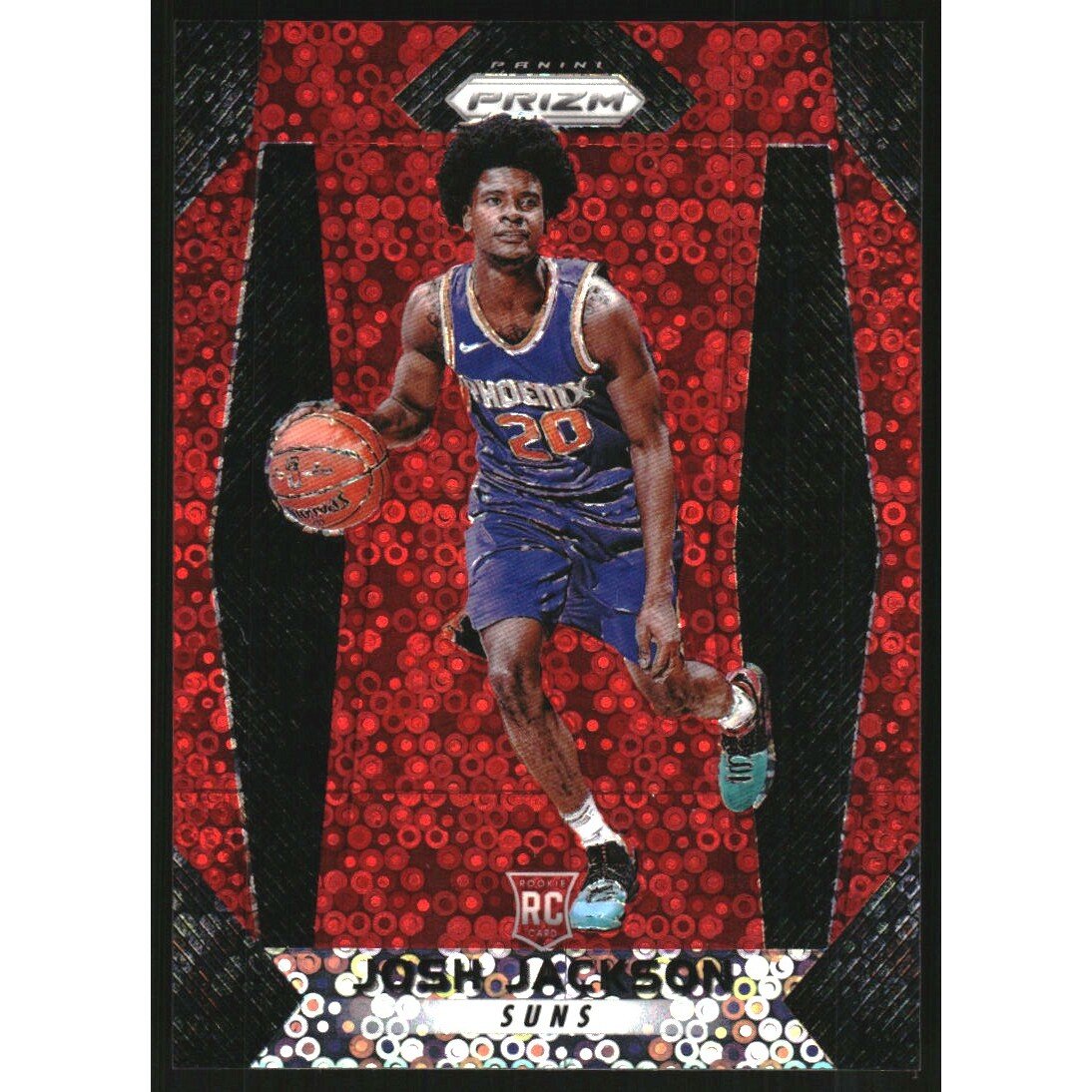 2017-18 Panini Prizm Prizms Fast Break Red #61 Josh Jackson. rookie card picture