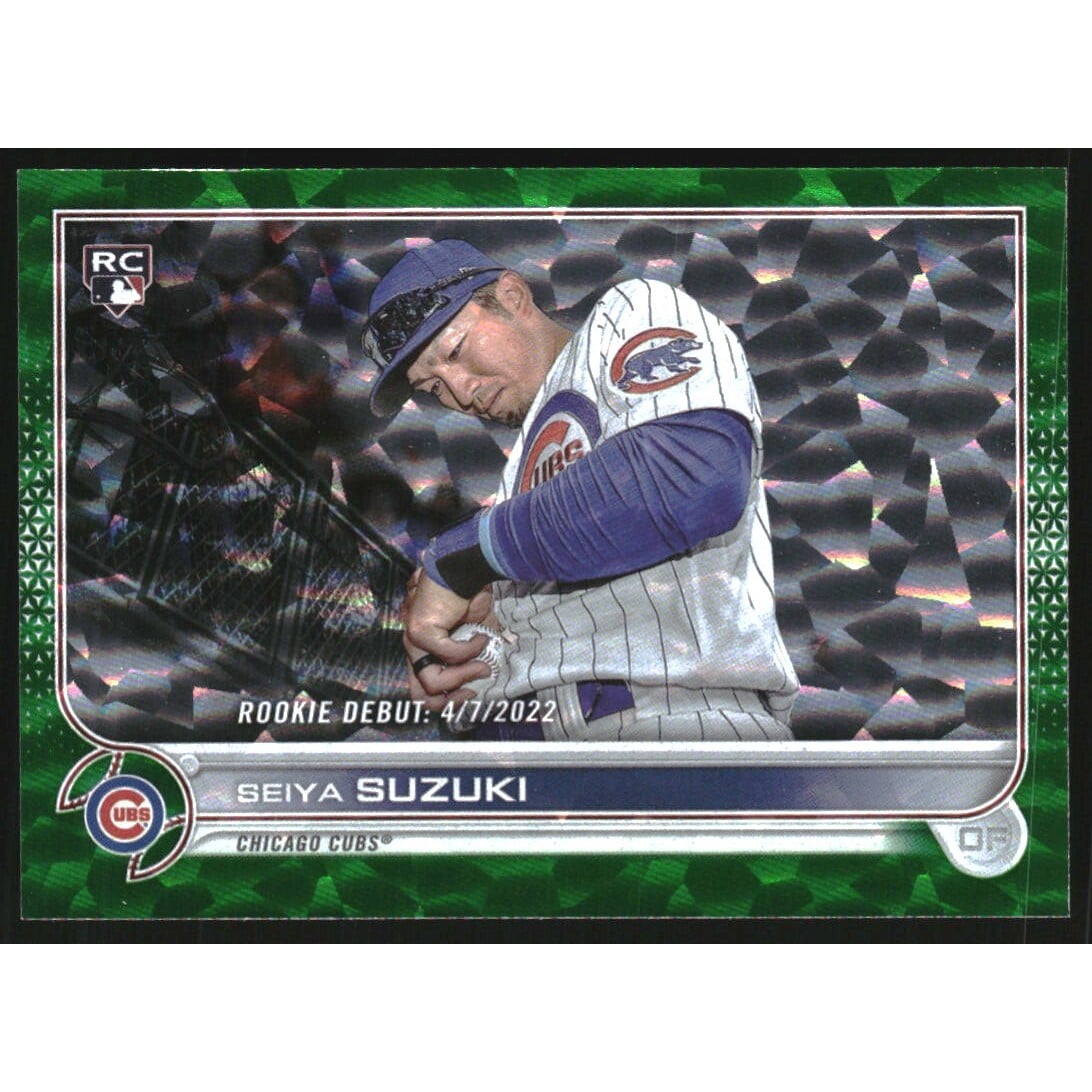 2022 Topps Update Green Foil #US259 Seiya Suzuki. rookie card picture