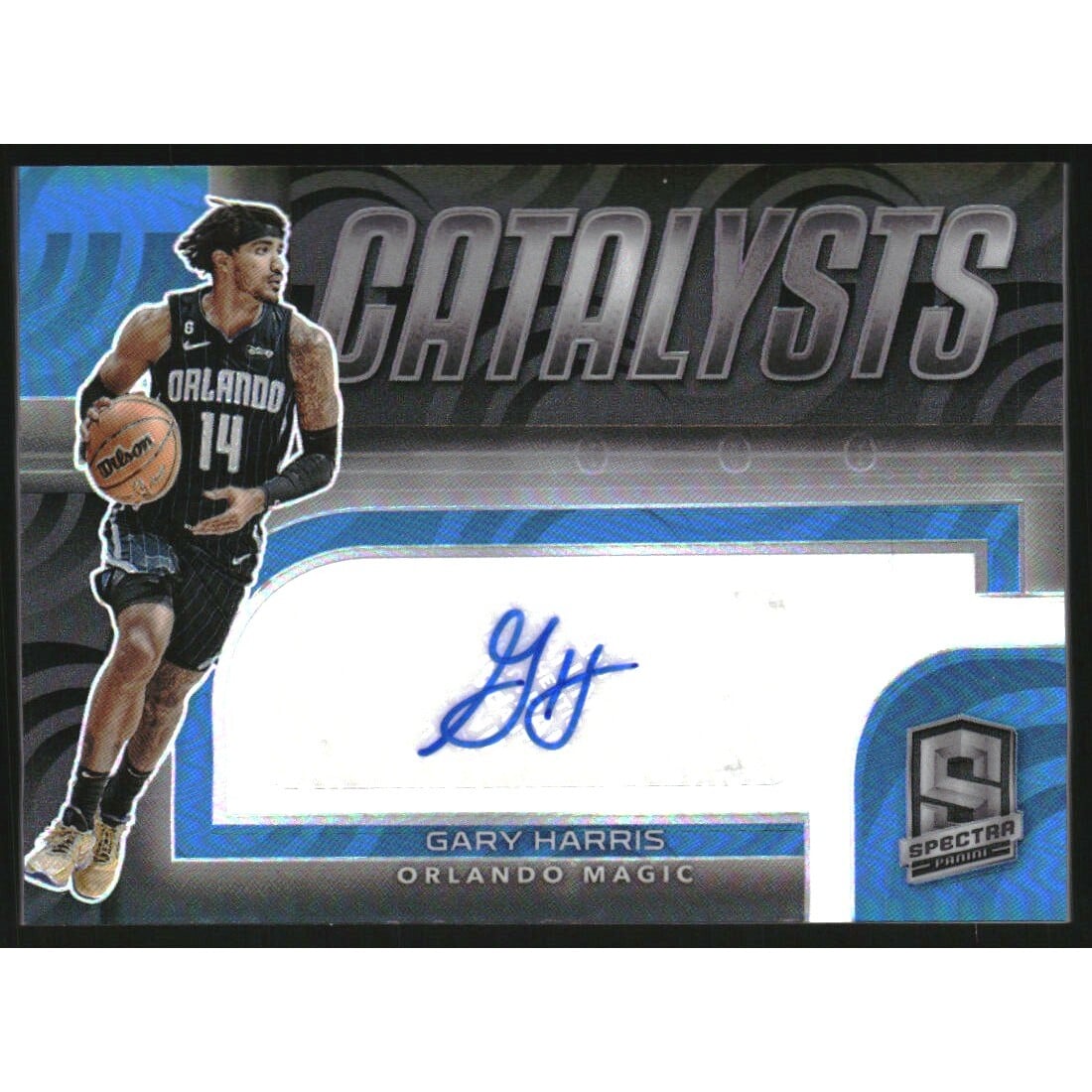 2022-23 Panini Spectra Catalysts Signatures #14 Gary Harris/99. rookie card picture
