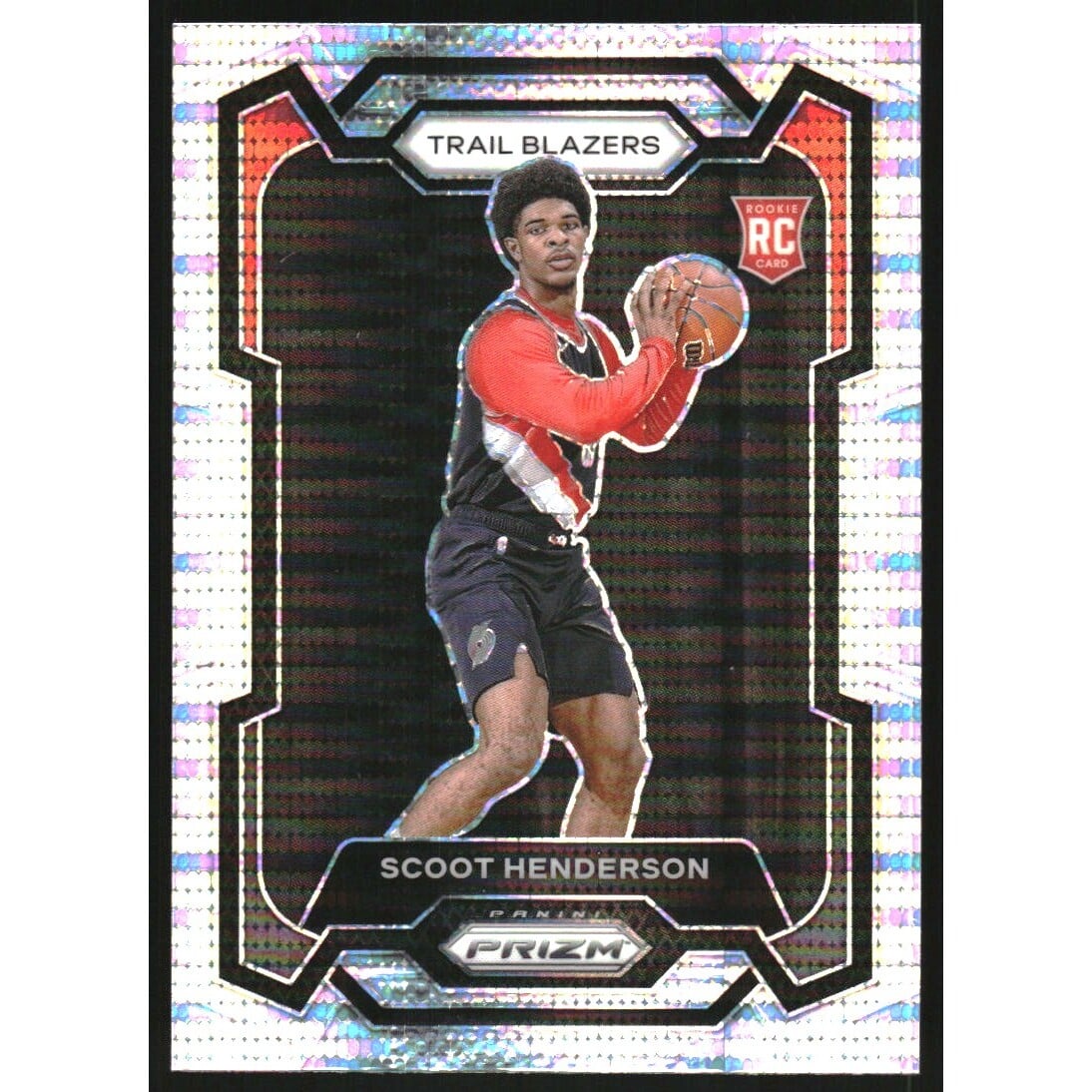 2023-24 Panini Prizm Prizms Pulsar #141 Scoot Henderson. rookie card picture