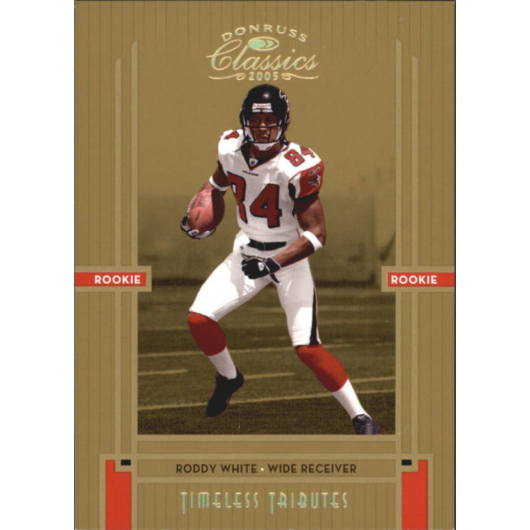 2005 Donruss Classics Timeless Tributes Gold #212 Roddy White. rookie card picture