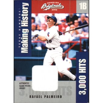 2002 Donruss Originals Making History Materials #1 Rafael Palmeiro Jsy