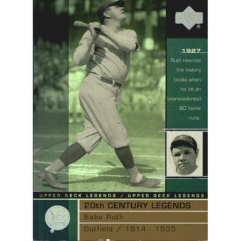 2000 Upper Deck Legends Commemorative Collection #106 Babe Ruth 20C