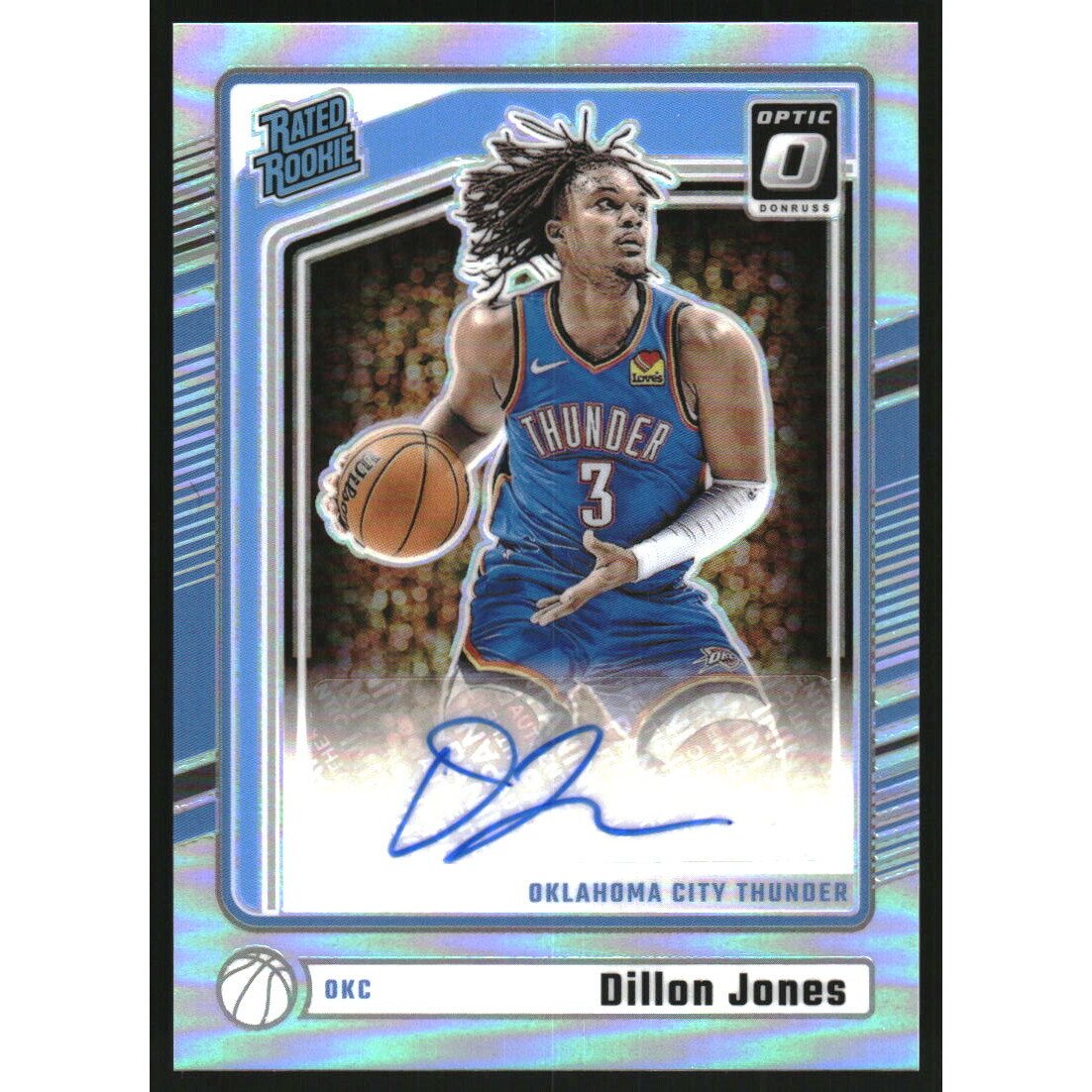 2024-25 Donruss Optic Holo #346 Dillon Jones RR AU. rookie card picture