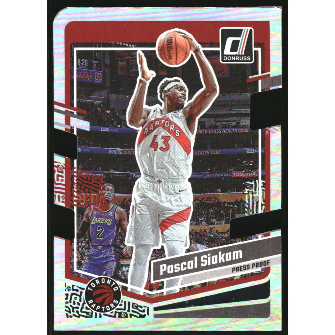 2023-24 Donruss Press Proof Silver Die-Cut #132 Pascal Siakam. rookie card picture