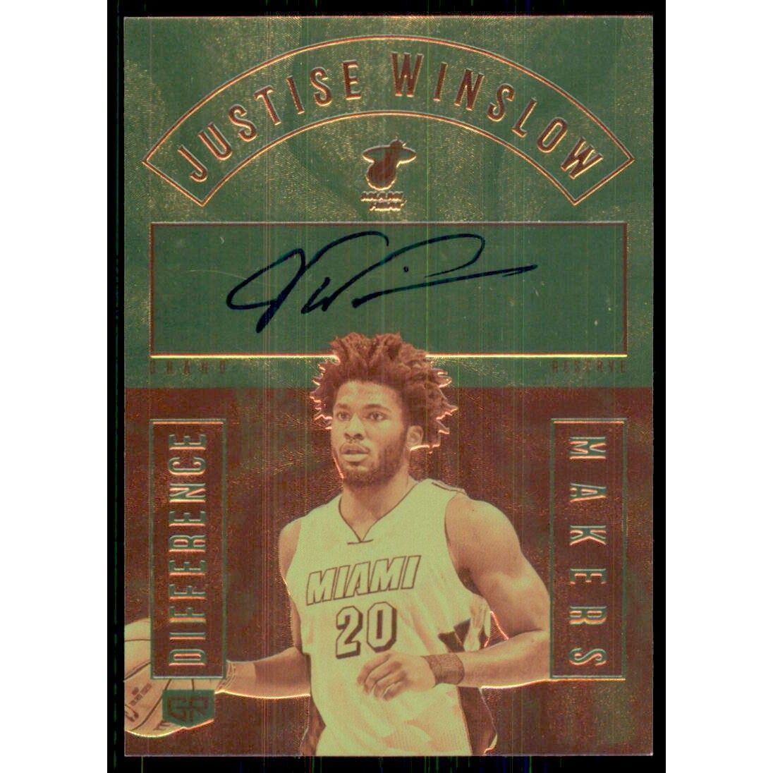 2016-17 Panini Grand Reserve Difference Makers Autographs #33 Justise Winslow/75. rookie card picture