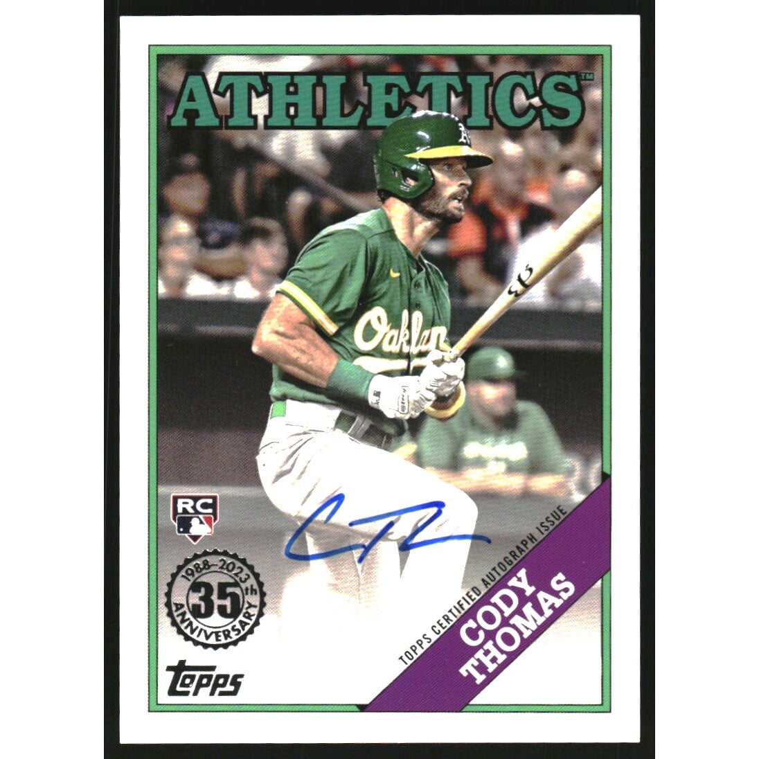 2023 Topps '88 Topps Autographs #88BACT Cody Thomas S2. rookie card picture