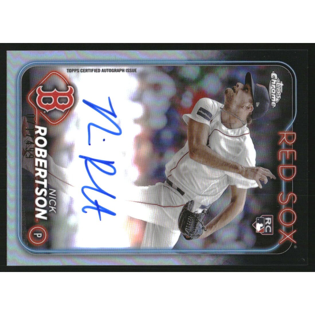 2024 Topps Chrome Rookie Autographs Refractors #RANR Nick Robertson. rookie card picture