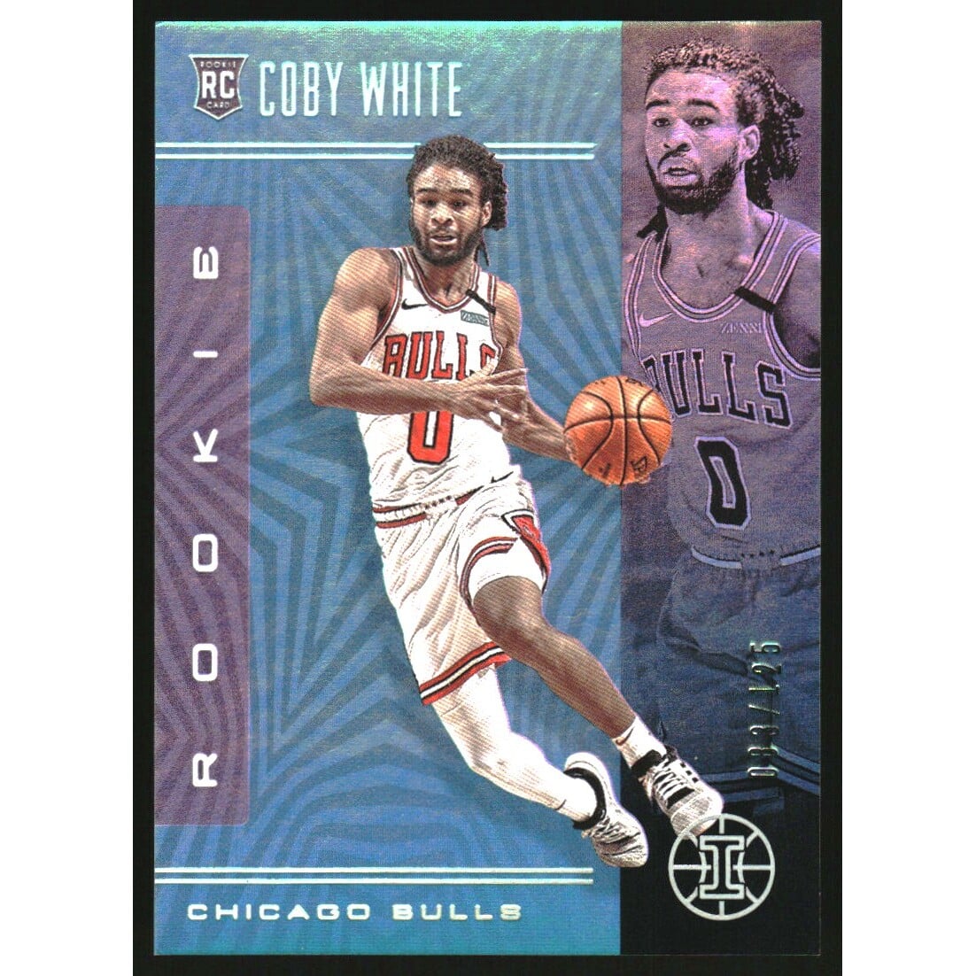 2019-20 Panini Illusions Trophy Collection Teal #163 Coby White. rookie card picture