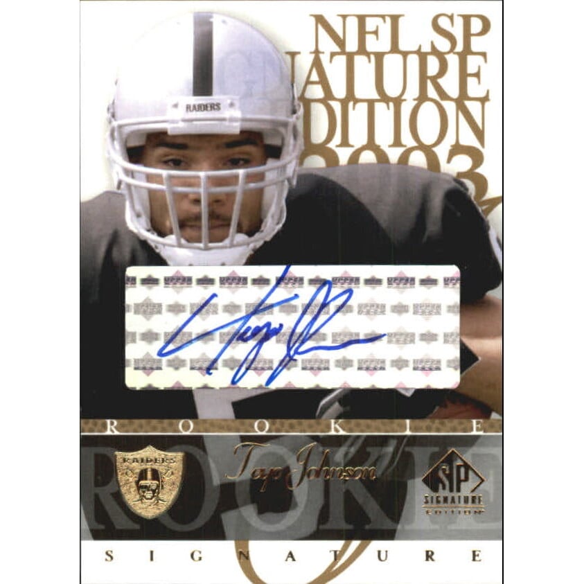 2003 SP Signature Autographs Blue Ink #JO Teyo Johnson