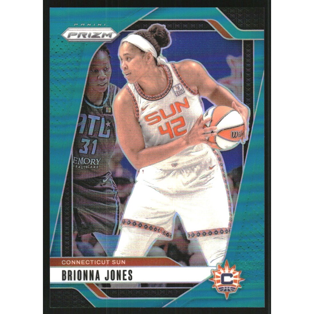 2024 Panini Prizm WNBA Prizms Teal #27 Brionna Jones 2024 Panini Prizm WNBA Prizms Teal #27 Brionna Jones