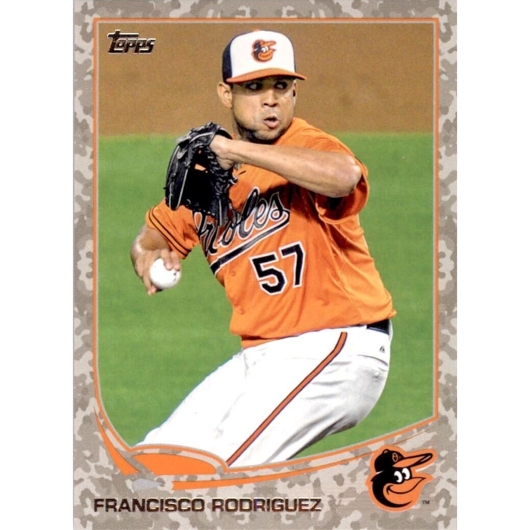 2013 Topps Update Camo #US78 Francisco Rodriguez. rookie card picture