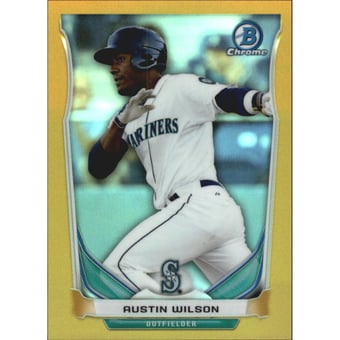 2014 Bowman Chrome Prospects Series 2 Gold Refractors #BCP28 Austin Wilson