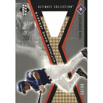 2002 Ultimate Collection Game Jersey Tier 1 #IR Ivan Rodriguez