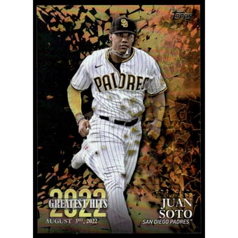 2023 Topps '22 Greatest Hits Black #22GH24 Juan Soto