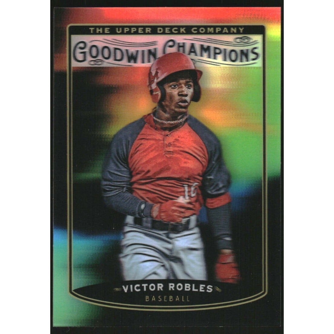 2019 Upper Deck Goodwin Champions Splash of Color 3D #LSVR Victor Robles T2. rookie card picture
