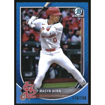2025 Bowman Chrome Blue Refractors #64 Masyn Winn