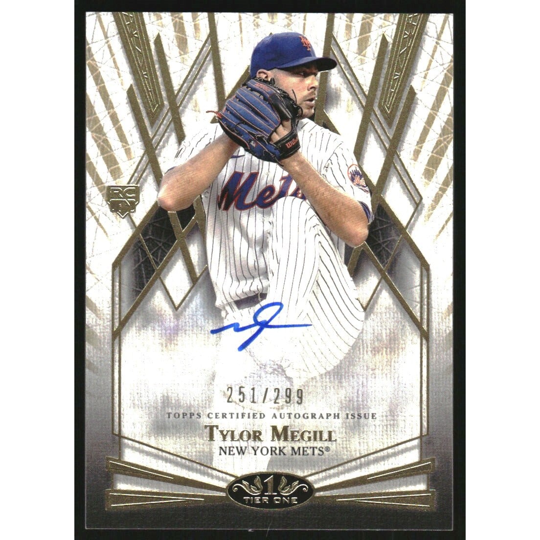2022 Topps Tier One Break Out Autographs #BOATM Tylor Megill/299. rookie card picture